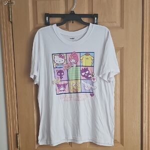 Hello Kitty White and Purple Kids T-Shirt